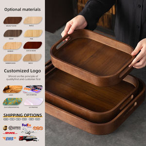 Bandeja de Bambú al por Mayor para Almacenamiento y Servicio de Alimentos en el Hogar y la Cocina - Product Image 1