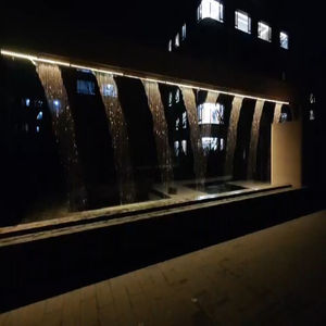 Güzel şelale etkisi programlanabilir grafik su duvar tasarımı ile dijital kapalı/açık su perdesi çeşme - Product Image 1