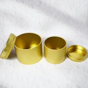 new style candle tin can packaging mini tea tin can for 3oz 5oz 6oz 8oz volume manufacturer low price metal candle jar tin