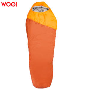 Sac de couchage Woqi Mummy pour adultes avec capuche, coupe-vent, en polyester, chaud, pour le camping en plein air et les voyages, avec sac de rangement - Product Image 2