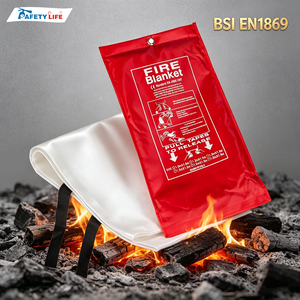 Manta Ignífuga de Emergencia Personalizada para Supresión de Incendios <span class=keywords><strong>en</strong></span> la Cocina, Manta Ignífuga de Fibra de Vidrio BSI <span class=keywords><strong>EN</strong></span> para el Hogar - Product Image 1