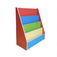 Meubles de bibliothèque couleur bleue aggloméré enfants étagère pour préscolaire