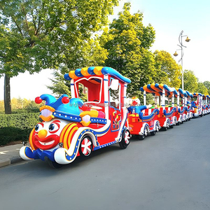 Manufacturers Sale Amusement Park Rides Tourist Mini <b>Sightseeing</b> Road Clown Trackless <b>Train</b> Indoor Playground Customized <b>Train</b> - Product Image 1