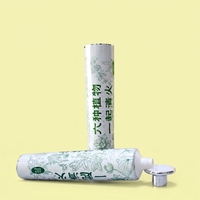 Tubes de dentifrice vides en aluminium-plastique, inclinés, diamètre 12,7-35 mm, avec bouchon à vis de qualité alimentaire, pour emballage de soins personnels