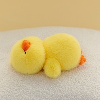 Peluche animale personnalisée à poser, mignonne, pingouin, poussin, renard, cochon, pour repose-main, support de poignet, compagnon de bureau