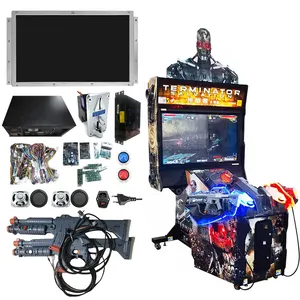 Terminator 4 Kit Simulator kabinet dewasa Kit jalan papan koin dioperasikan untuk mesin permainan bola menembak Arcade