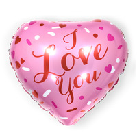 18 pouces je t'aime feuille ballon en forme de coeur hélium Globos saint valentin mariage décoration coeur ballons