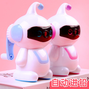 Sacapuntas Automático Forward Robot Azul y Rosa con Alimentación Automática de Lápiz, Regalo de Papelería para Estudiantes - Product Image 1
