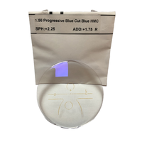Lentilles optiques progressives multifocales Cr39 1.56, anti-lumière bleue, lentilles progressives anti-lumière bleue