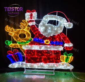 กรอบรูปไฟ LED ซานตาคลอสขนาดใหญ่ สำหรับตกแต่งห้างสรรพสินค้าในช่วงคริสต์มาส - Product Image 6