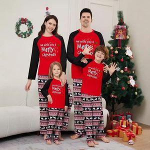 Conjunto de Pijamas Navideños para Mujer, Estampado de Feliz <span class=keywords><strong>Navidad</strong></span>, Dos Piezas, Traje de <span class=keywords><strong>Pareja</strong></span> para Madre e Hija - Product Image 2