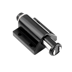 Cabinet <b>Door</b> <b>Spring</b>-Loaded Magnetic Push Button Handle-Free Plastic Minimalist Design Easy Installation For Cabinet <b>Doors</b> - Product Image 4