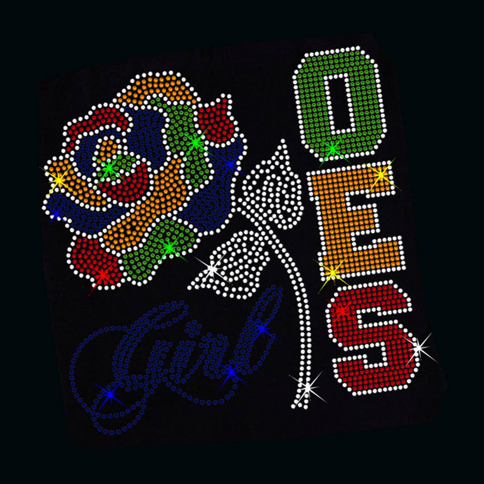 OES SI STAR 1850 Custom Flat Rhinestone Transfer Design Heat Press Iron ...