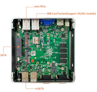 Mini PC Industrial, Mini PC Empresarial, Sistema Barebone, Procesador Intel Celeron, Computadora con Windows o Linux