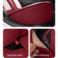 Housses de siège de voiture en cuir de luxe, ensemble complet universel toutes saisons, 5 pièces, Renault Kadjar Megane 2 3 4 Fluence Captur Koleos