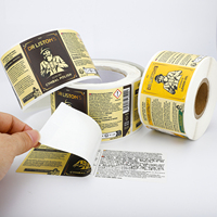Etiquetas Personalizadas em Rolo de Múltiplas Camadas, Adesivos Autoadesivos de Dupla Camada para Impressão de Informações de Produtos em Embalagens de Garrafas