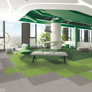 Dalles de moquette en polypropylène pour bureaux commerciaux 50x50cm, dalles de moquette pour sols résidentiels <span class=keywords><strong>100x100</strong></span> - Product Image 1