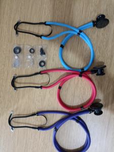 Estetoscopio Cardiológico de Doble Tubo y Doble Cara Profesional Médico Negro - Product Image 5