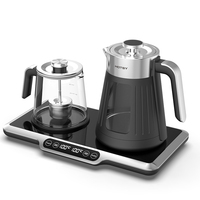 Hotsy Nouveau Design Multiusage Chauffage et Maintien au Chaud Double Pot Numérique 3.4L Bouilloire Samovar Turc Électrique Ensemble de Théière