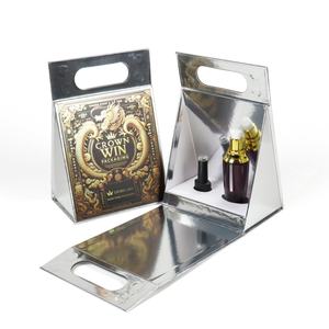 Sacs en papier, boîtes, sacs à main, boîtes cadeaux, emballages personnalisés avec logo Crown Win, revêtement argenté, poignée perforée, insert rigide, doublure en éponge - Product Image 1