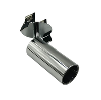 Spot LED encastré minimaliste de style mid-century, à angle réglable, finition brossée, pour montage en surface