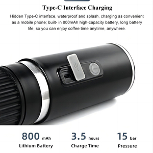 Nuevo Molinillo de Granos de Café Eléctrico Automático <span class=keywords><strong>Express</strong></span> Mini 2024, <span class=keywords><strong>Cafetera</strong></span> Portátil USB <span class=keywords><strong>para</strong></span> Automóvil, Hotel y Hogar - Product Image 2