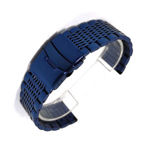 फैशन लक्जरी शार्क जाल अस्थिर 20 22mm 24mm धातु स्टेनलेस स्टील घड़ी बैंड घड़ी का पट्टा - Product Image 6