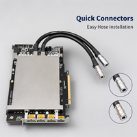 Kit de refroidissement liquide pour GPU en cuivre haute pureté avec tuyaux et raccords rapides pour l'installation de serveurs