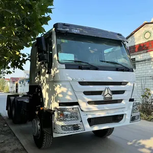 Yeni çin ağır kamyon SINOTRUK HOWO 400HP 6x4 30ton 10 tekerlekler traktör kamyon römork kafa yeni çin otomatik traktör kamyon