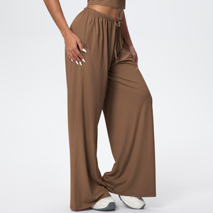 XW-7134 Nouveauté Vente Chaude Pantalon de survêtement ample avec cordon de serrage et poches pour <span class=keywords><strong>femme</strong></span>, idéal pour le sport, la <span class=keywords><strong>course</strong></span> en extérieur et la gym - Product Image 3