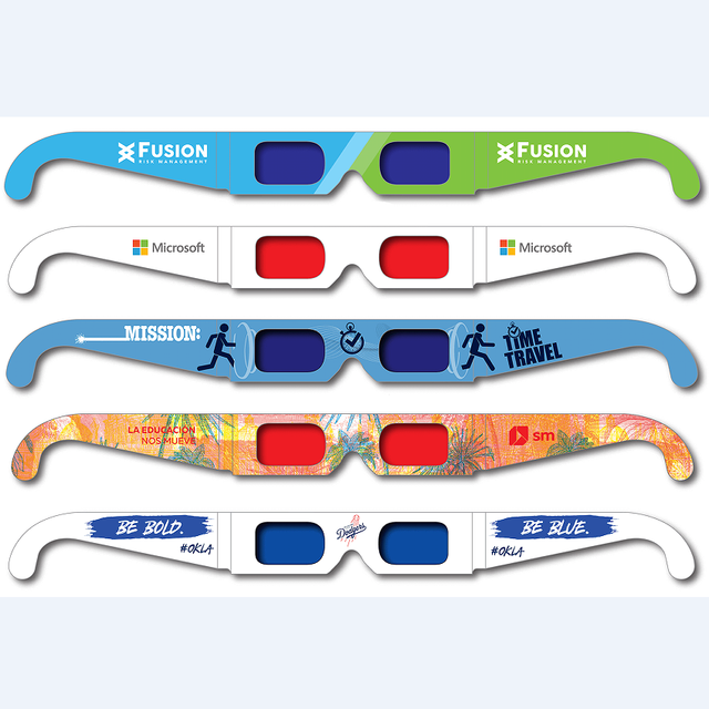 Rp Brand PET Material 3D Polarized Glasses Red Green and Blue Chromadepth with 50"-80" Virtual Screen