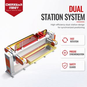 High Precision 3-Axis Dual Station Vertical <b>Welding</b> Positioner, Heavy Load Servo Rotary Table for Robotic <b>Welding</b> Cell - Product Image 3
