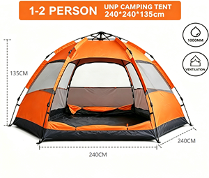Tentes de camping personnalisables avec logo imprimé, vente en gros directe d'usine, tentes d'extérieur de Chine, faible quantité minimale de commande - Product Image 6