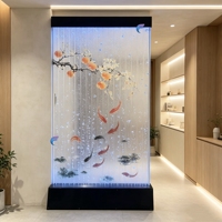 Mur de bulles d'eau RGB, rideau d'eau pour villa et restaurant, décoration dynamique tendance, prend en charge l'impression UV