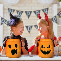 Sacs cadeaux réutilisables pour Halloween bonbons de dessin animé Sacs à main sorcière citrouille fantôme vampire Panier d'Halloween pour la fête