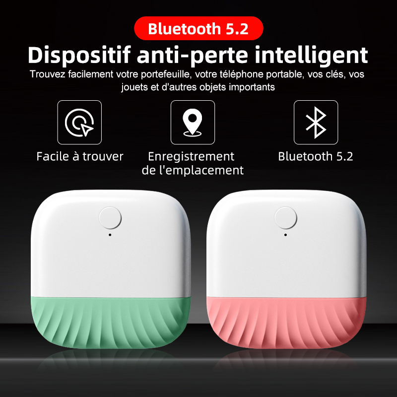 FCC ROHS Localisateur de Clé Anti-perte Enfants Blue Tooth Dispositif de Suivi Mini Traceur GPS Intelligent Pour Animaux de Comp