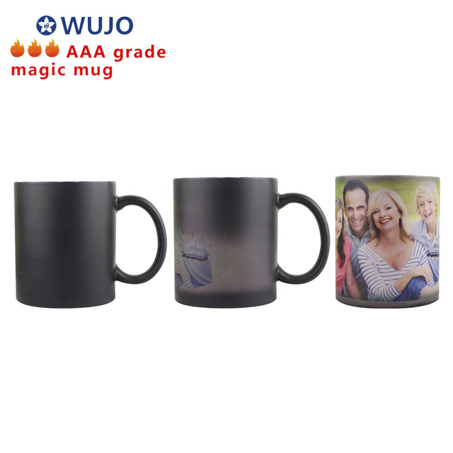 WUJO Magic Sublimation Mug Color Changing Mug 11oz Ceramic Color Change Mug