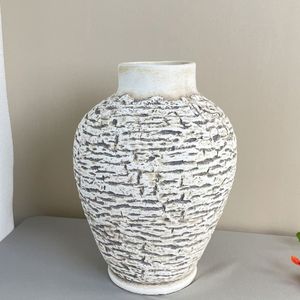 Wholesale Rough Ceramic <strong>Vase</strong> with <strong>Zebra</strong> Pattern Design Desktop Tabletop Ornament for Home Decoration by Manufacturers - Product Image 2