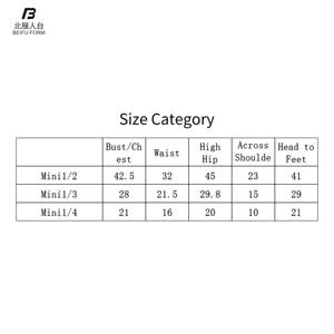 Beifuform-Maniquí de medio cuerpo para mujer, maniquí de corte rojo a la moda, tamaño mini, <span class=keywords><strong>escala</strong></span> <span class=keywords><strong>1</strong></span>/<span class=keywords><strong>2</strong></span>, para sastrería - Product Image 3