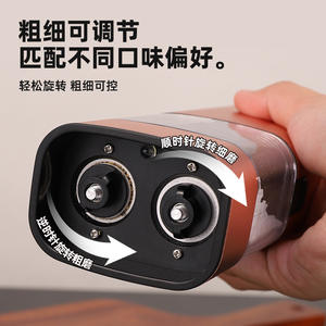 Molinillo eléctrico de sal y pimienta color oro rosa, de acero inoxidable, con botón pulsador, 2 en 1, para uso en la cocina. - Product Image 3