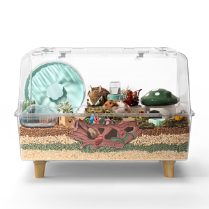 Bucatstate 70cm assembler pratique nettoyage Cages pour animaux de compagnie Transparent grand espace Hamster <span class=keywords><strong>Cage</strong></span> - Product Image 1