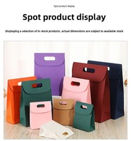 Sacs en papier haut de gamme écologiques pour emballage cadeau, impression sérigraphique, fermeture à rabat, papier mat solide spécial, boutique de bougies, déchirable