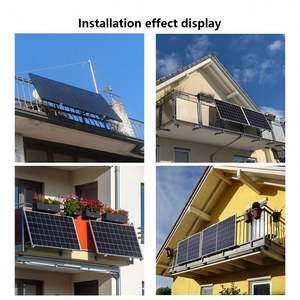 발코니 장착 그리드 600W 800W1.2KW 2KW 2.4KW 마이크로 인버터가있는 PV 태양 전지 패널 발코니 발전기 정원 시스템 - Product Image 6