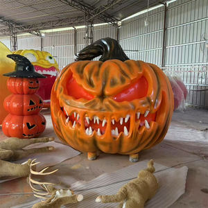 <span class=keywords><strong>Calabaza</strong></span> Gigante <span class=keywords><strong>de</strong></span> Resina para Decoración <span class=keywords><strong>de</strong></span> Halloween, Accesorios para Fotos Navideñas - Product Image 2