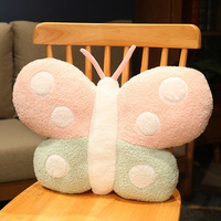 Coussin en peluche série insectes super mignon en coton PP rembourré, papillon, abeille, coléoptère, poupée animale personnalisable, accessoires de canapé en gros