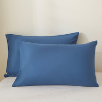 Ensemble de 2 taies d'oreiller en polyester 100%, 50x70cm, style hôtelier, imprimé numérique floral moderne, nouveau design écologique.