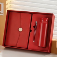 Set Hadiah Alat Tulis Bermerek Premium Buku Catatan Pulpen Logo Kustom Hadiah Promosi Perusahaan untuk Klien Bisnis Kantor