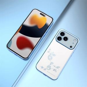 เคสโทรศัพท์แบบใส TPU นิ่มทนทานสวยงามสำหรับ iPhone 17/17 Pro/ 17 Air/17 Pro Max/ 16E/16/15 +/14 + ฝาครอบมือถือป้องกันการตกโครเมี่ยม - Product Image 1