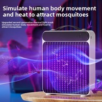 Lampe anti-moustiques électrique murale alimentée par USB, lumière ultraviolette, tuerie automatique des insectes, couverture de 20 à 50 m pour la maison