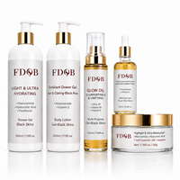 Ensemble de soins éclaircissants à la niacinamide, adapté aux peaux foncées et mates, soin du visage, hydratant et revitalisant, usine OEM